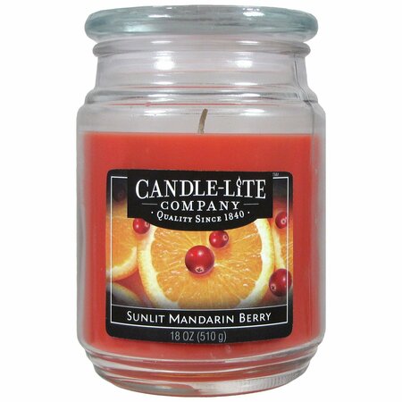 CANDLE LITE 18 Oz. Sunset Mandarin Berry Jar Candle 3297271